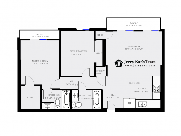 Unit#409-2D Floor Plan