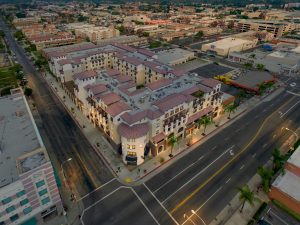 Building Aerial ViewTwilight