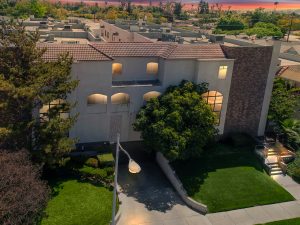 Complex Aerial View Twilight