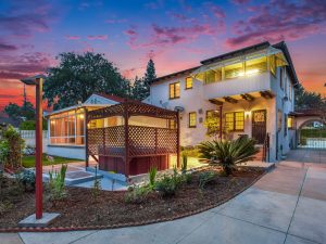 Backyard View Twilight