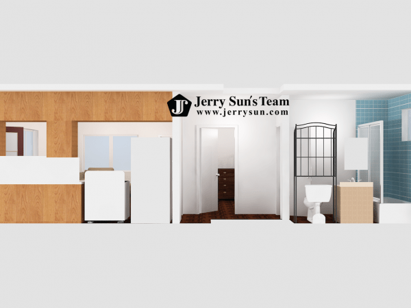 UNIT#A-3D Dollhouse View-Logo5