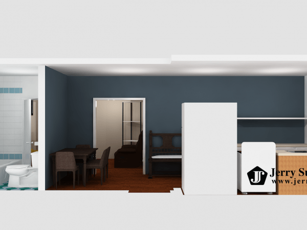 UNIT#B-3D Dollhouse View-Logo1