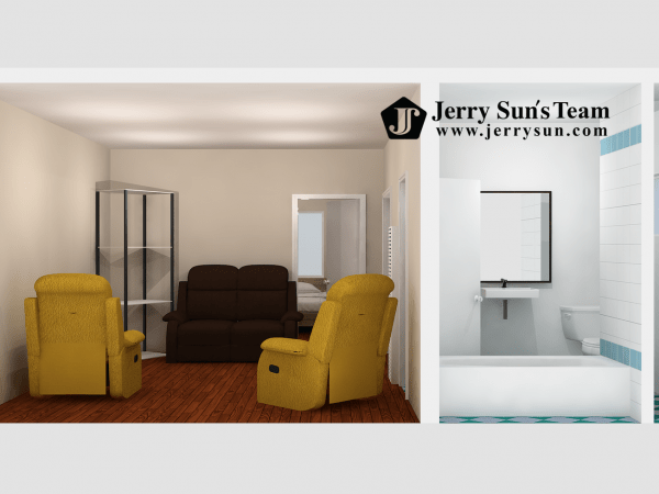 UNIT#B-3D Dollhouse View-Logo2