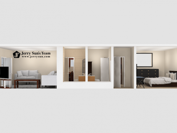 UNIT#C-3D Dollhouse View-Logo2