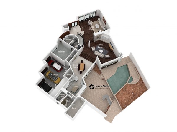 3D Floor Plan-Main Level Logo4