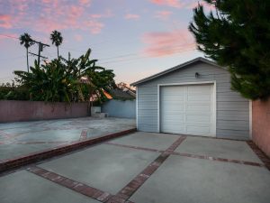 Backyard & Detached Garage