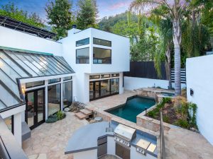 Backyard View Twilight