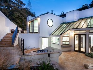 Backyard View Twilight