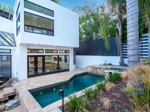 Backyard View Twilight