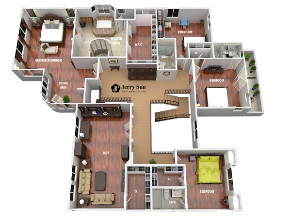 3D Floor Plan-Second Logo2