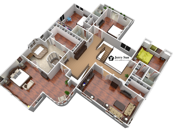 3D Floor Plan-Second Logo4