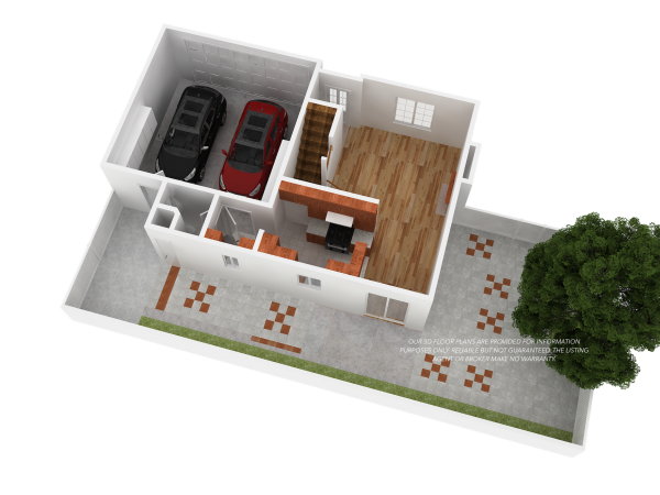 3D Floor Plan-Ground Level5