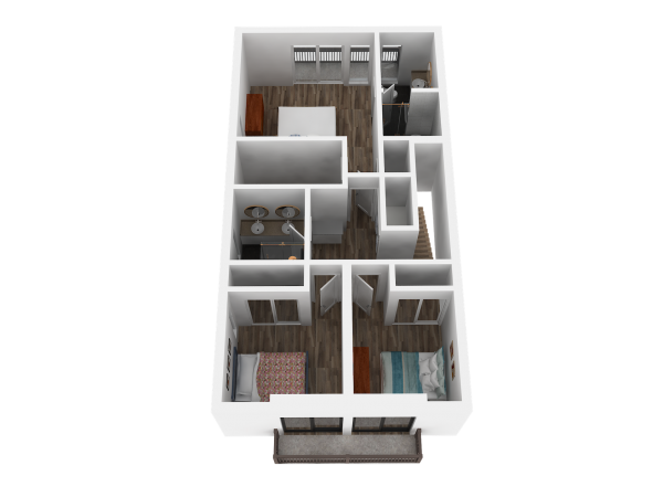 3D Floor Plan-Third Level2