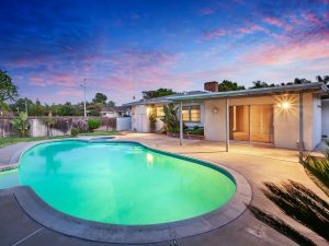 Backyard View Twilight