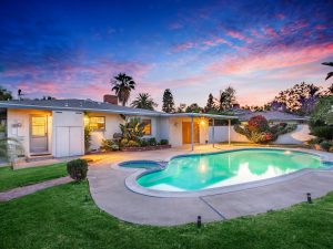 Backyard View Twilight