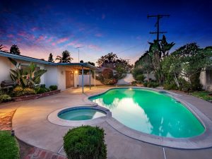 Backyard View Twilight