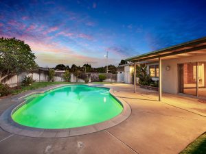 Backyard View Twilight