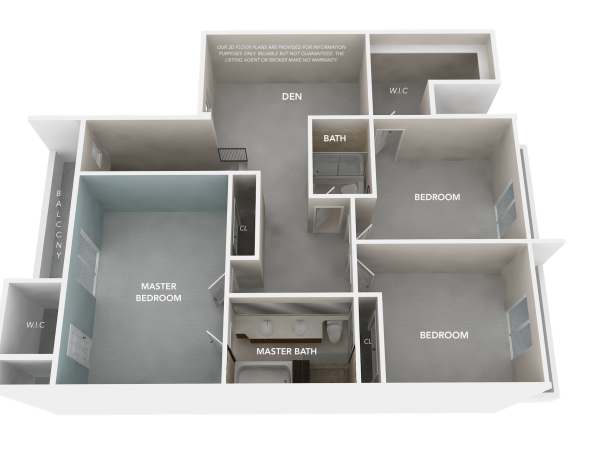3D Floor Plan-Second Level3