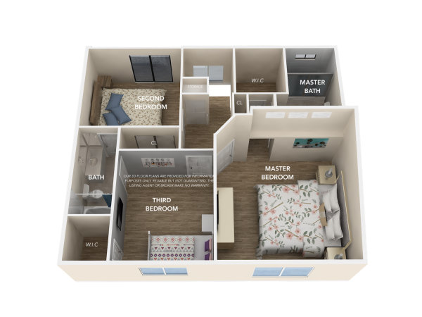 3D Floor Plan-Upper Level1