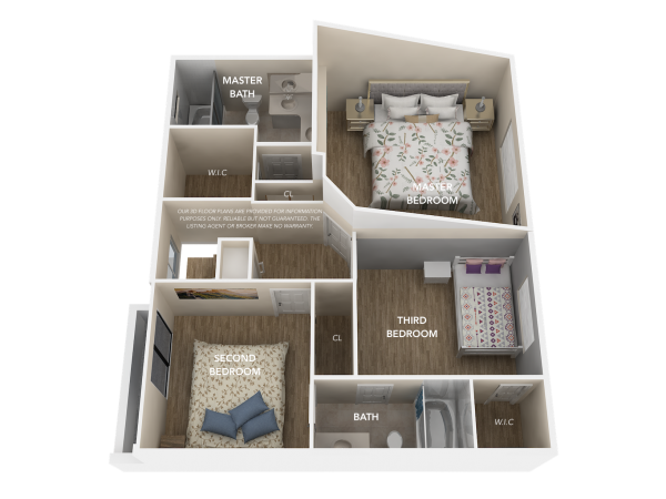 3D Floor Plan-Upper Level2