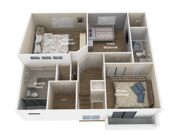 3D Floor Plan-Upper Level3
