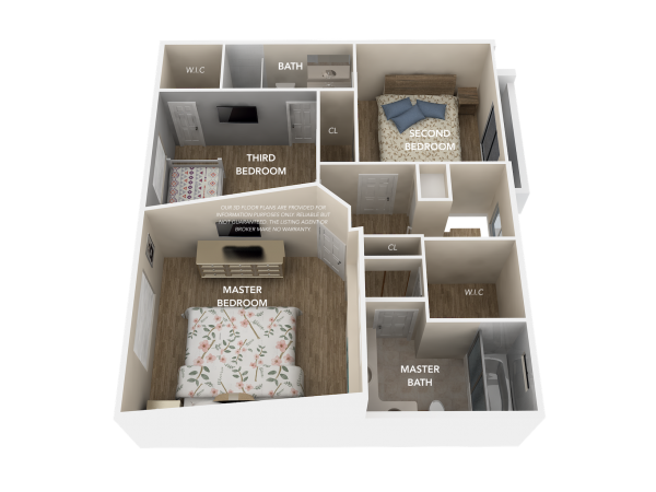 3D Floor Plan-Upper Level4
