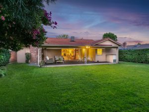 Backyard View Twilight