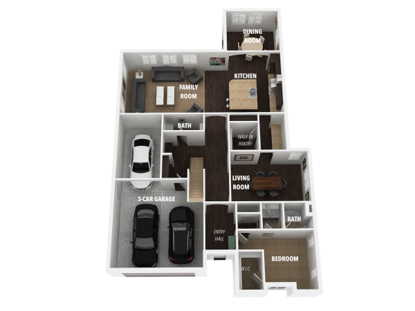 3D Floor Plan-Ground Level2