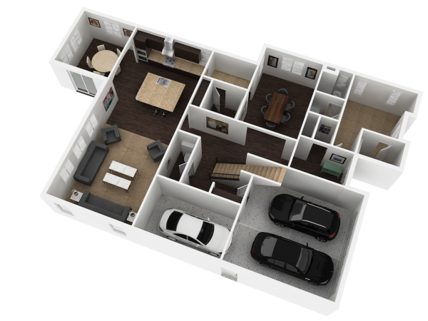 3D Floor Plan-Ground Level5