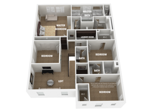 3D Floor Plan-Second Level2