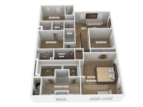 3D Floor Plan-Second Level4