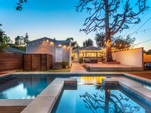 Backyard Twilight View