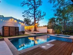 Backyard Twilight View