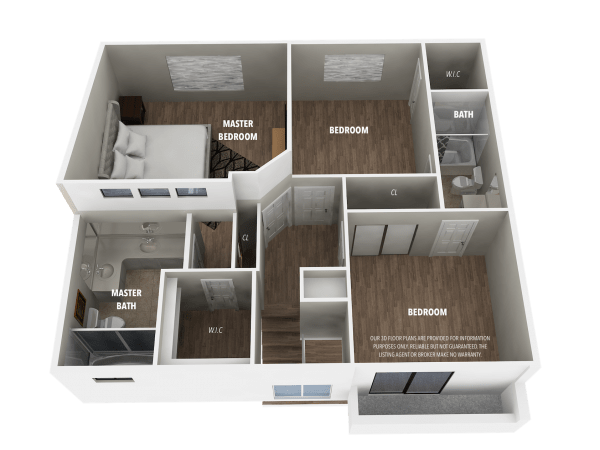 3D FLOOR PLAN-SECOND LEVEL3