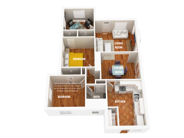 3D Floor Plan-Main Level2