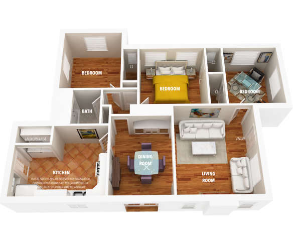 3D Floor Plan-Main Level3