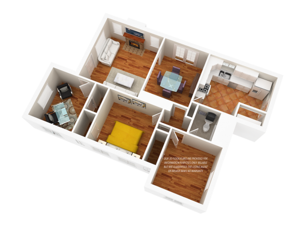 3D Floor Plan-Main Level7